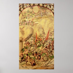 Conquest of Mexico: the Spaniards retreating Poster