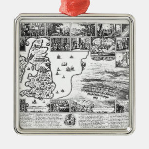 Conquests of Gustavus II Adolphus Metal Ornament