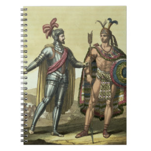 Conquistador with a Native American Chief (colour Notebook