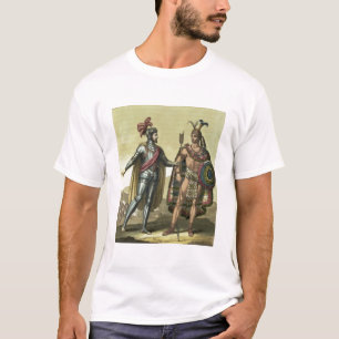 Conquistador with a Native American Chief (colour T-Shirt