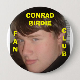 Conrad Birdie 4 Inch Round Button
