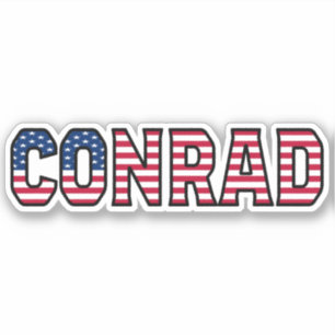Conrad Name Prénom USA Sticker Stickerset