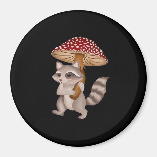 Conrad The Raccoon Classic Magnet (Front)