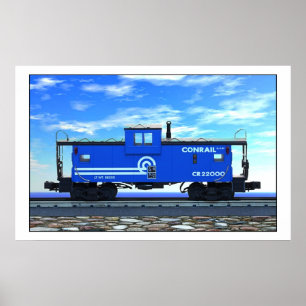 CONRAIL CABOOSE POSTER
