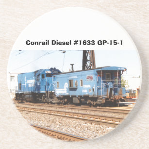 Conrail Diesel #1633 GP-15-1 and caboose    Coaster