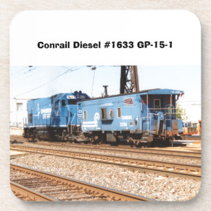 Conrail Diesel #1633 GP-15-1 and caboose   Coaster