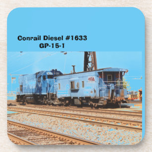 Conrail Diesel #1633 GP-15-1 and caboose         Coaster