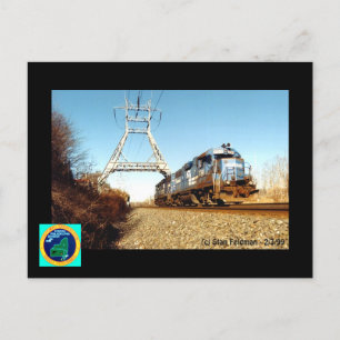 Conrail Engine 7741 at Pencoyd Penna. Postcard