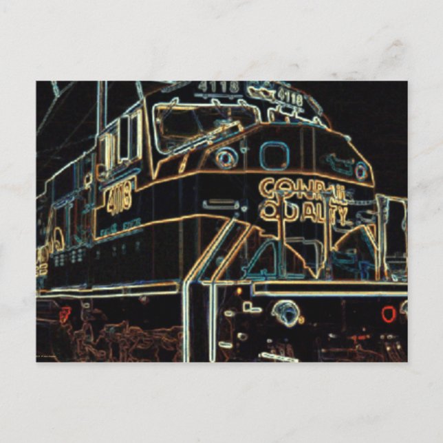 Conrail Quailty 1976 - 1999, SD-80MAC #4118 Postcard (Front)