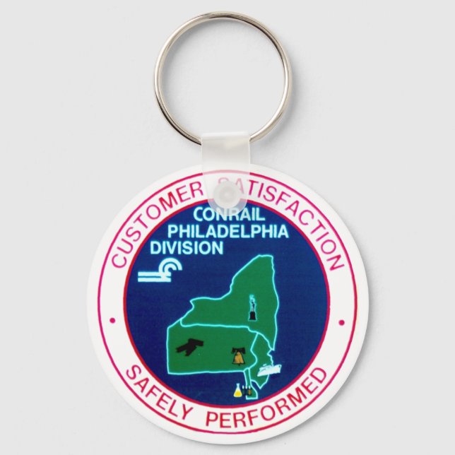 Conrail Railroad Philadelphia Division  Keychain (Front)