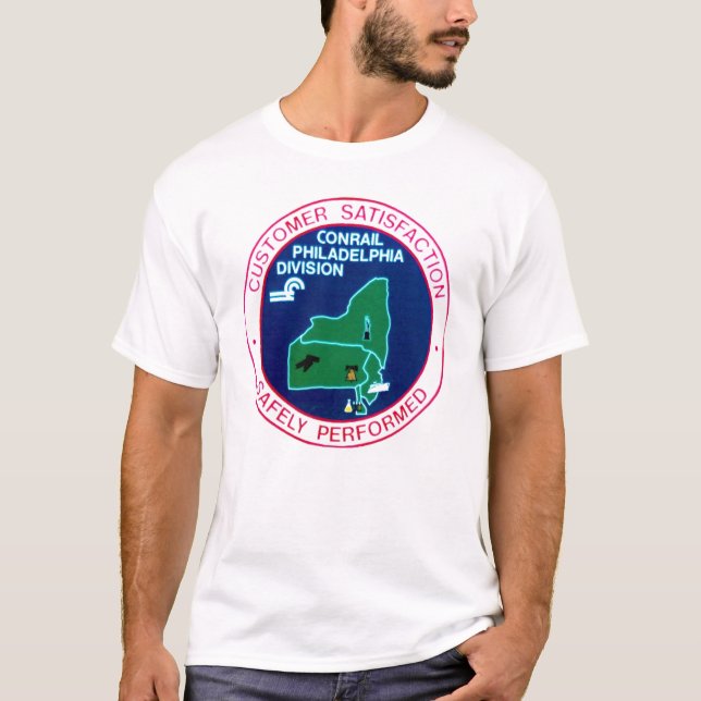 Conrail Railroad Philadelphia Division T-Shirt (Front)