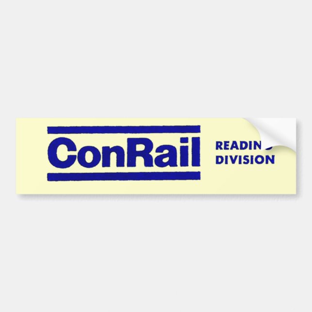 Conrail Reading Division 1976 Bumper Sticker (Front)