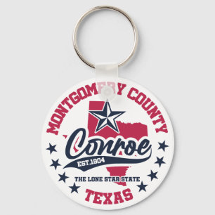 Conroe,Texas Keychain