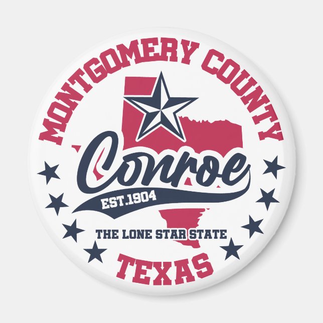 Conroe,Texas Magnet (Front)