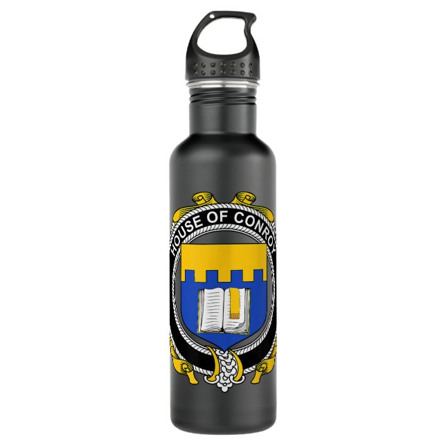 Conroy Coat of Arms  Family Crest  710 Ml Water Bottle (Front)