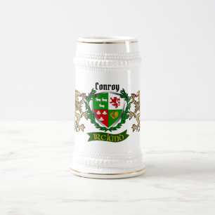 Conroy/O'Conry Irish Shield Personalized Beer Stein