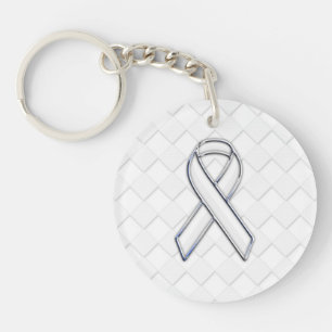 Conscience blanche moderne de ruban sur la copie