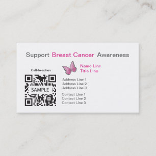 Conscience de cancer du sein de modèle de carte de