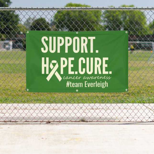 conscience du cancer Nom personnalisé Bannière Pan (En situation)