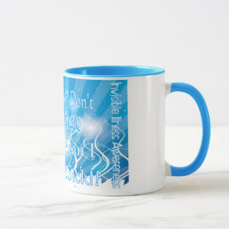 Conscience invisible de maladie, café ou tasse de