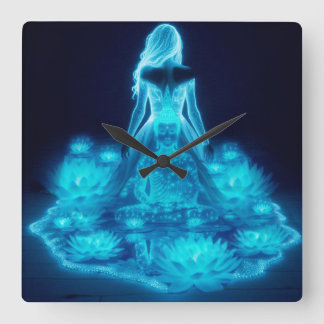 Consciousness / Conscience Square Wall Clock