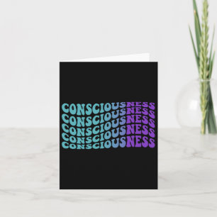 Consciousness Suicide Prevention Mental Health Awa Card
