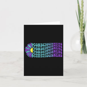 Consciousness Suicide Prevention Mental Health Awa Card