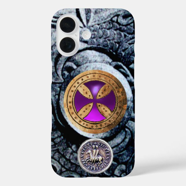 CONSECRATION CROSS AND SEAL OF THE KNIGHTS TEMPLAR Case-Mate iPhone CASE (Back)