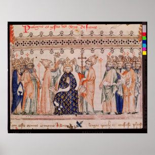 Consecration Philippe III le Hardi King of Poster