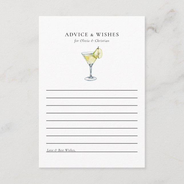 Conseil Carte Conseils de Fête des mariées (Devant)