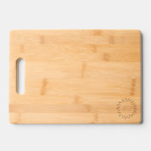 Conseil de coupe en bois de Mariage monogramme