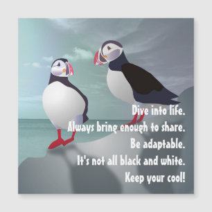 Conseil d'une carte magnétique Puffin Design