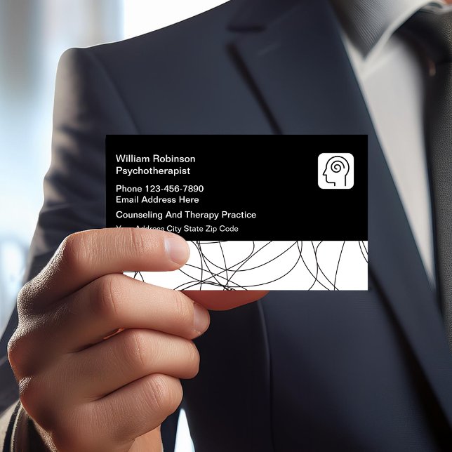 Conseil en santé mentale Carte de visite moderne (Créateur téléchargé)