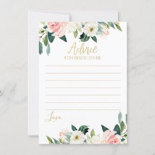 Conseil floral flou à la carte de mariée à devenir