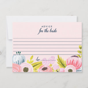 Conseil floral romantique pour les cartes de marié