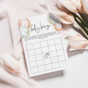 Conseil Genre Reveal Baby Bingo Douche Carte de jeu