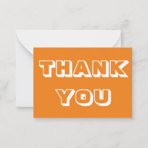 Conseil Merci, Merci, carte blanche orange