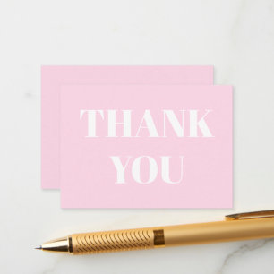 Conseil Merci, Merci, carte blanche rose clair