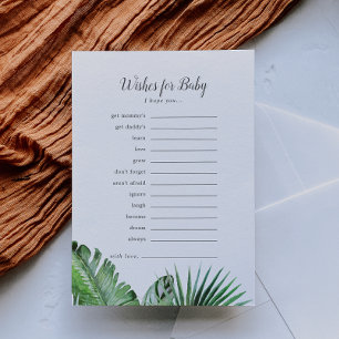 Conseil Palmiers tropicaux Wild Voeux pour la carte consei