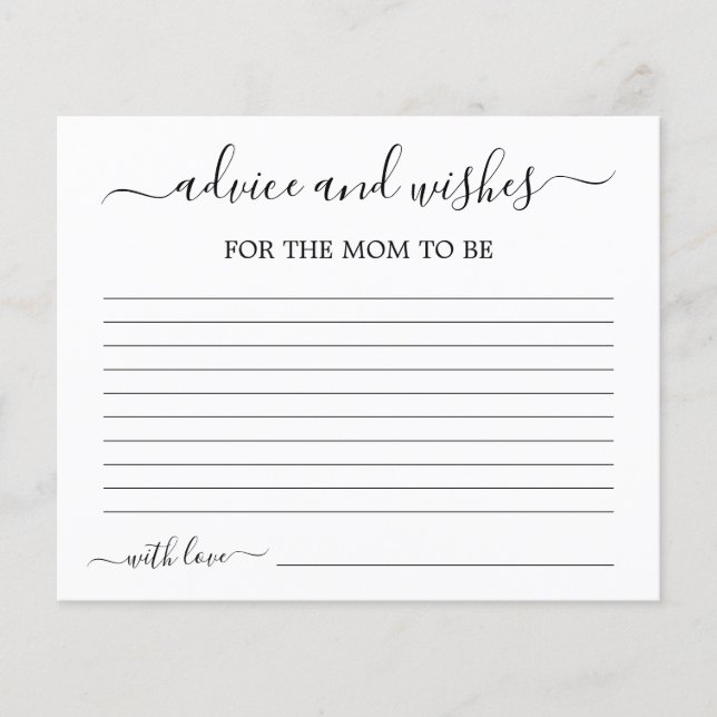 Conseil pour la carte Maman à être (Devant)