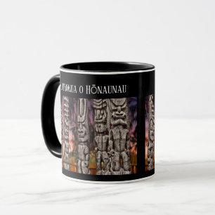 Conseil Tiki, Big Island, Hawaii, Mug Noir