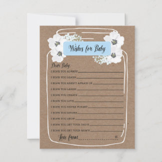 Conseil Wives for Baby Mason Jar Baby shower Carte de jeu