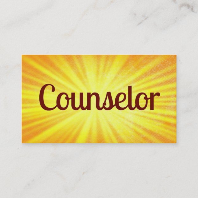 Conseiller Carte de visite Sunshine (Devant)