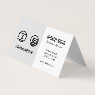 Conseiller financier   Argent   Carte de visite