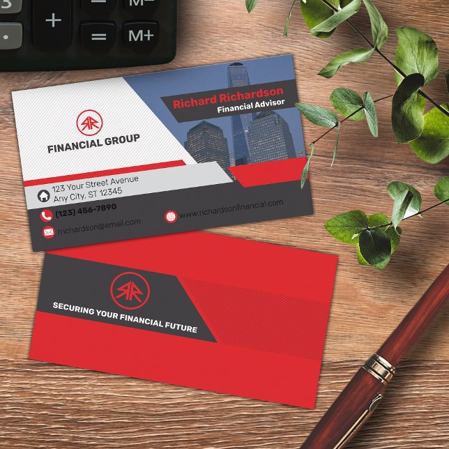 Conseiller financier / Carte de visite d'entraîneu (Créateur téléchargé)