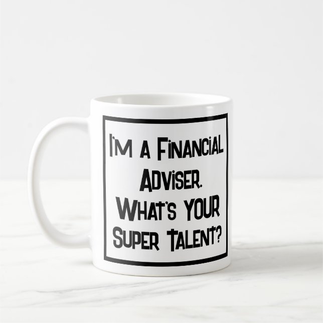 Conseiller financier Super Talent. Café Mug (Gauche)