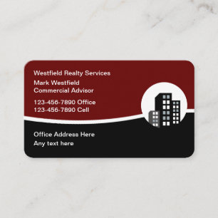 Conseiller immobilier commercial Cartes de visite