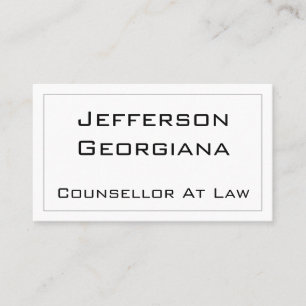 Conseiller Moderne Et Minimal Au Carte de visite D
