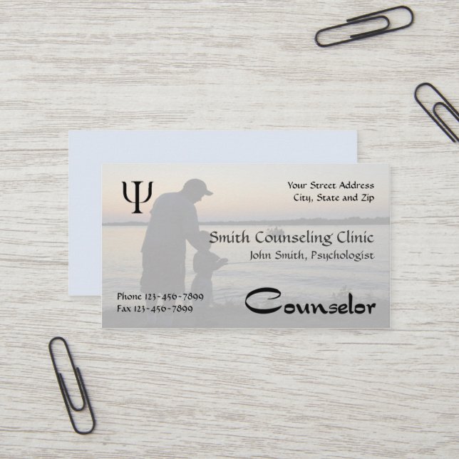 Conseiller Psychologue Carte de visite en santé me (Devant/Arrière en situation)