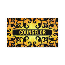 Conseiller Sunshine Damask Carte de visite